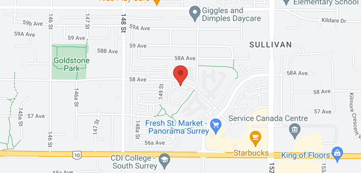 map of 33 14952 58 AVENUE